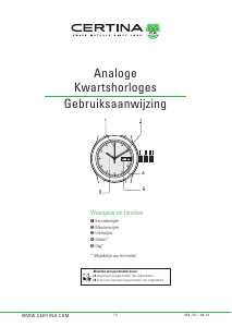 Handleiding Certina Urban C035.410.22.037.02 DS Caimano Horloge
