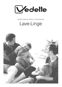 Mode d’emploi Vedette VLD6127 Lave-linge