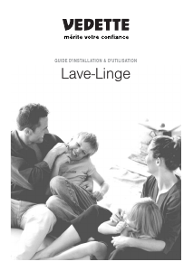 Mode d’emploi Vedette VLT4096 Lave-linge