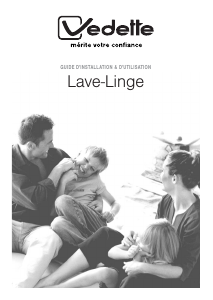 Mode d’emploi Vedette VLT1100 Lave-linge
