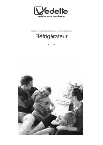 Mode d’emploi Vedette RTT118 Réfrigérateur