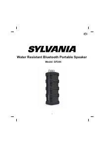 Bruksanvisning Sylvania SP244 Högtalare