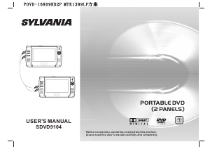 Bruksanvisning Sylvania SDVD9104 DVD spelare