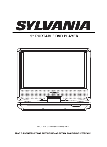 Bruksanvisning Sylvania SDVD9017-DISP41 DVD spelare
