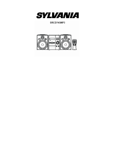 Bruksanvisning Sylvania SRCD745MP3 Stereoanläggning