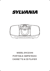 Bruksanvisning Sylvania SRCD346 Stereoanläggning