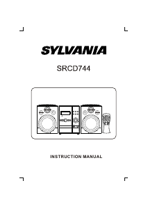 Bruksanvisning Sylvania SRCD744 Stereoanläggning