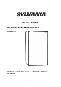 Bruksanvisning Sylvania SFR322 Kylskåp