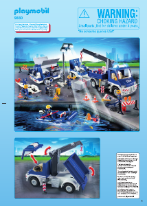 Mode d’emploi Playmobil set 9880 Rescue Equipe de secouristes avec camion et bateau