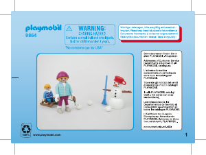 Mode d’emploi Playmobil set 9864 City Life Enfant avec luge d'hiver