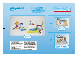 Mode d’emploi Playmobil set 9867 City Life Salle de fitness