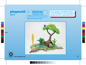 Mode d’emploi Playmobil set 9874 Accessories Famille de ratons laveurs