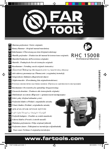 Priročnik Far Tools RHC 1500B Rotacijsko kladivo