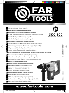 Manual Far Tools SKC 800 Martelo perfurador