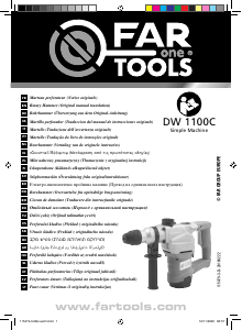 Bruksanvisning Far Tools DW 1100C Borrhammare