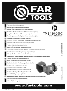 Manual Far Tools TME 150-200C Bench Grinder