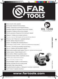 Manual Far Tools BG 150B Polizor de banc cu piatră