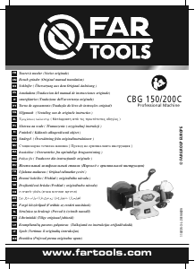Manual de uso Far Tools CBG 150/200C Amoladora de banco