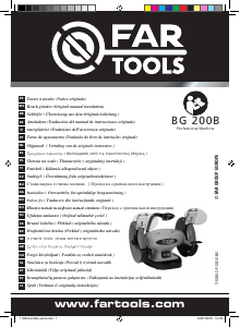 Manual Far Tools BG 200B Polizor de banc cu piatră