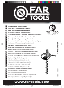 كتيب Far Tools TE 1200 آلة ثقب أرضي
