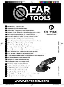 Priročnik Far Tools BG 230B Kotna brusilka