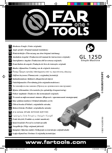 Manual Far Tools GL 125D Polizor unghiular