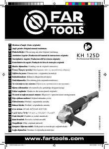 Kasutusjuhend Far Tools KH 125D Nurklihvija