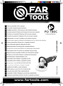 Manual Far Tools PO 180C Polizor unghiular