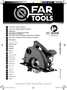 Manuale Far Tools SC 800B Sega circolare