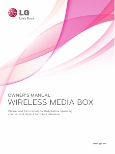 Bruksanvisning LG AN-WL100W Mediaspelare