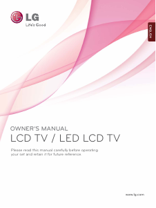 Manual LG 22LE3320 LED Television