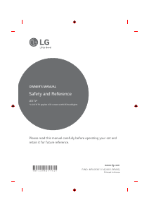 Bedienungsanleitung LG 55UH8509 LED fernseher