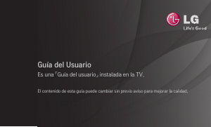 Manual de uso LG 26LS350S Televisor de LED