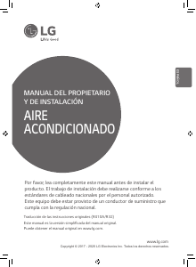 Manual de uso LG ARNH24GK1A4 Aire acondicionado