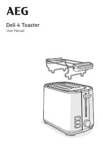 Manual AEG T4-1-4ST Deli 4 Toaster
