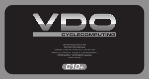 Mode d’emploi VDO C10+ Cytek Compteur vélo