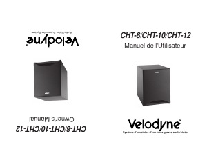 Manual Velodyne CHT-12 Speaker