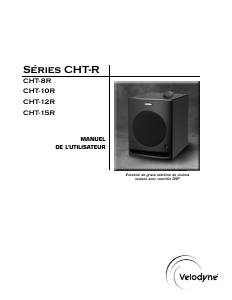 Mode d’emploi Velodyne CHT-8R Haut-parleur