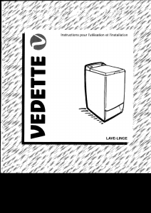 Mode d’emploi Vedette EG7593 Lave-linge