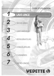 Mode d’emploi Vedette LF853 Lave-linge