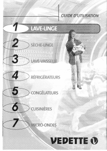 Mode d’emploi Vedette LFV25 Lave-linge