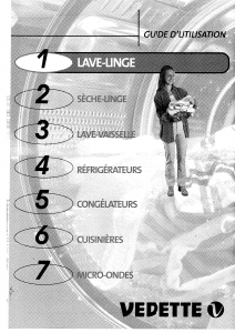 Mode d’emploi Vedette TLA53 Lave-linge