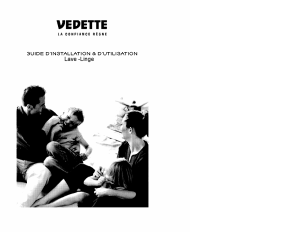 Mode d’emploi Vedette VLF135 Lave-linge