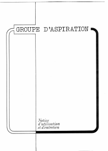 Mode d’emploi Vedette GS536 Hotte aspirante