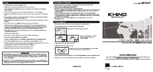 Manual Khind EK18SS Kettle