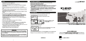 说明书 Khind EK18SS 水壶