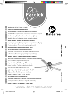 Manual de uso Farelek Baleares Ventilador de techo