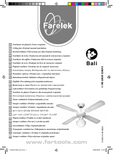 Посібник Farelek Bali Стельовий вентилятор