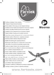Manual de uso Farelek Moorea Ventilador de techo