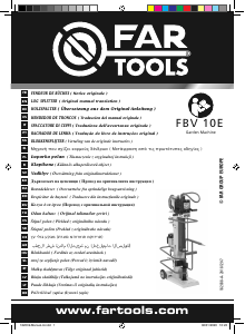 Manual Far Tools FBV 10E Wood Splitter